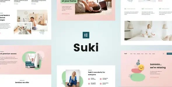 Suki – Meditation Channel Elementor Template Kit